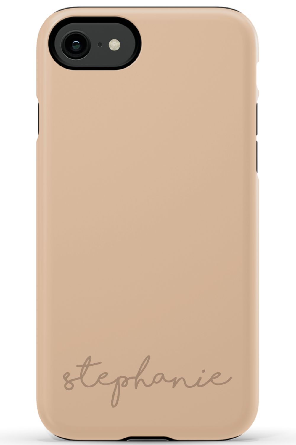 Nude Tan Monogram Phone Case