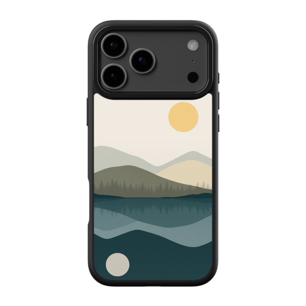 Minimalist Mountain Landscape Aesthetic Phone Case