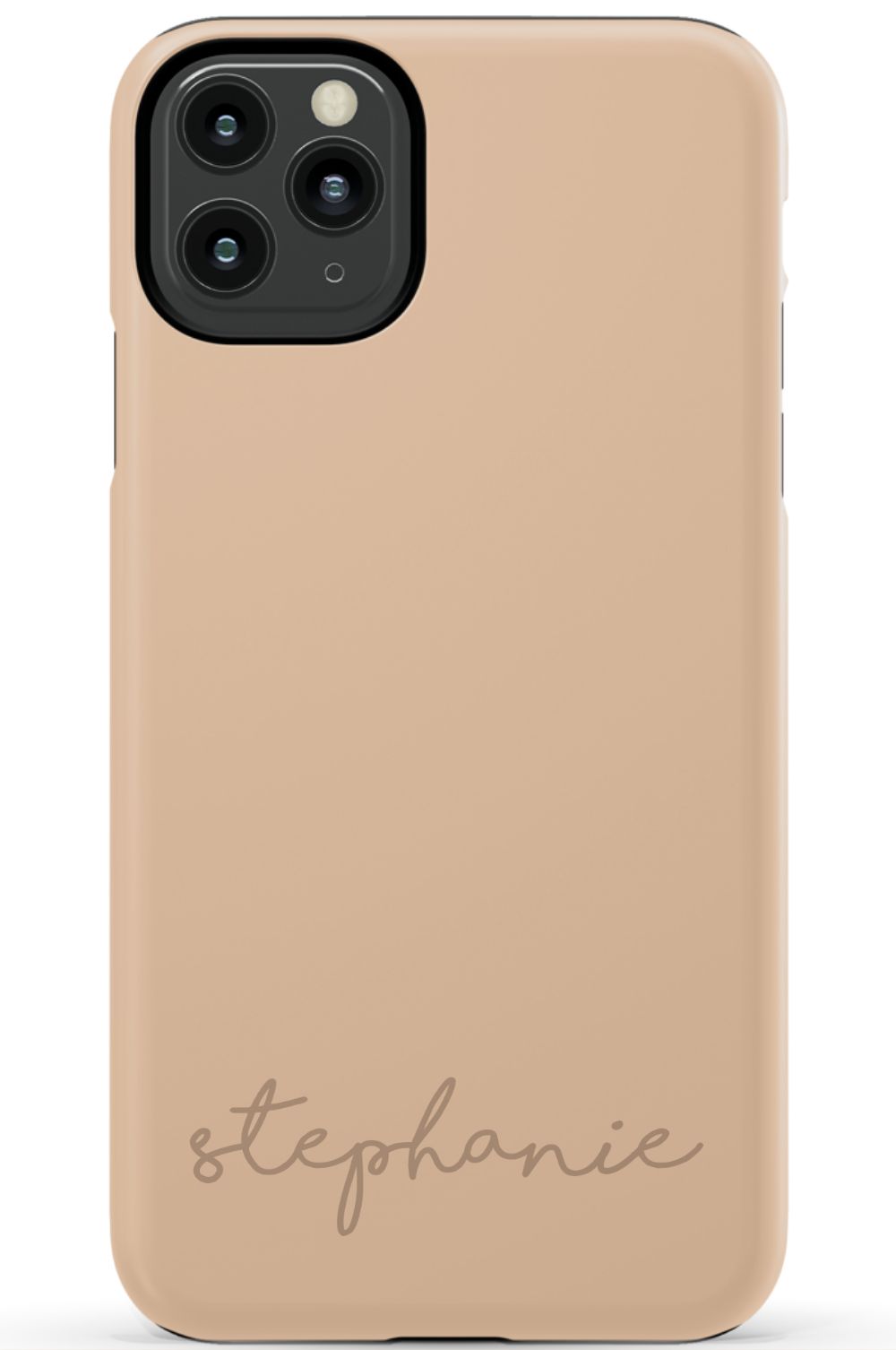 Nude Tan Monogram Phone Case