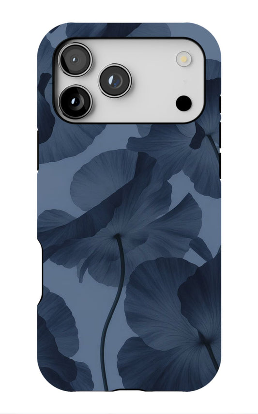 Minimalist Blue Floral Aesthetic Phone Case