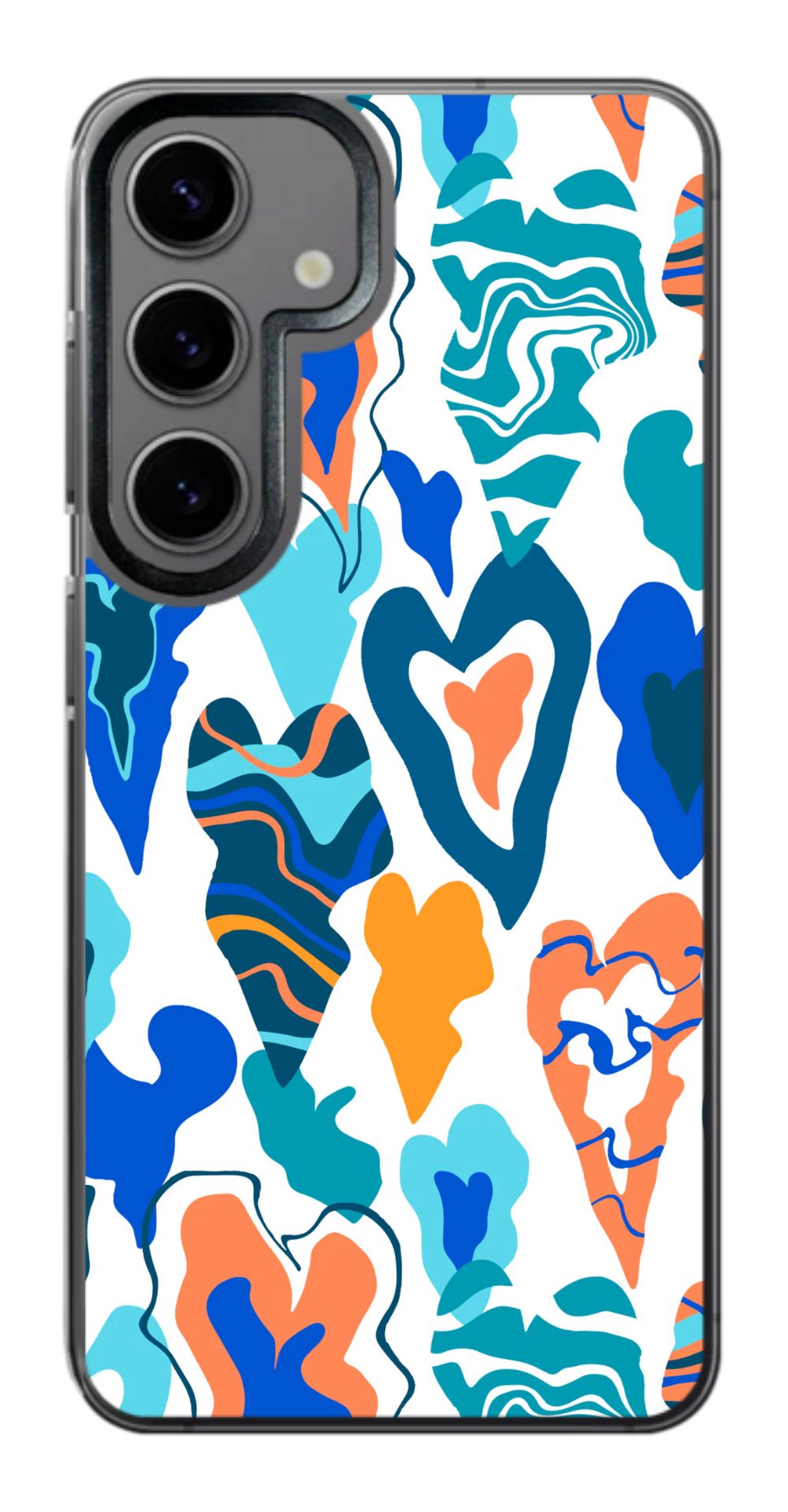 Colorful Abstract Hearts Phone Case