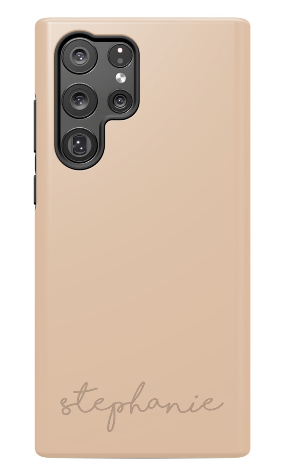 Nude Tan Monogram Phone Case