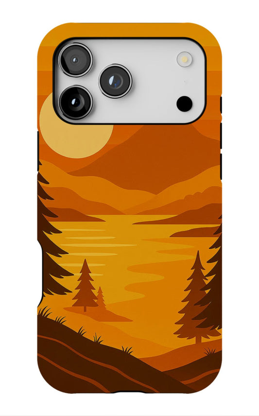 Aesthetic Sunset Mountain Landscape Phone Case