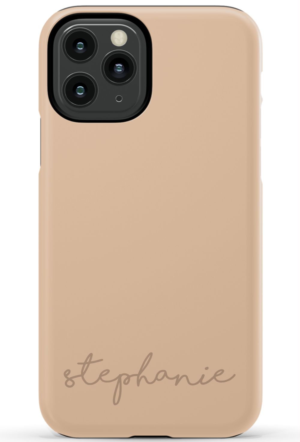 Nude Tan Monogram Phone Case