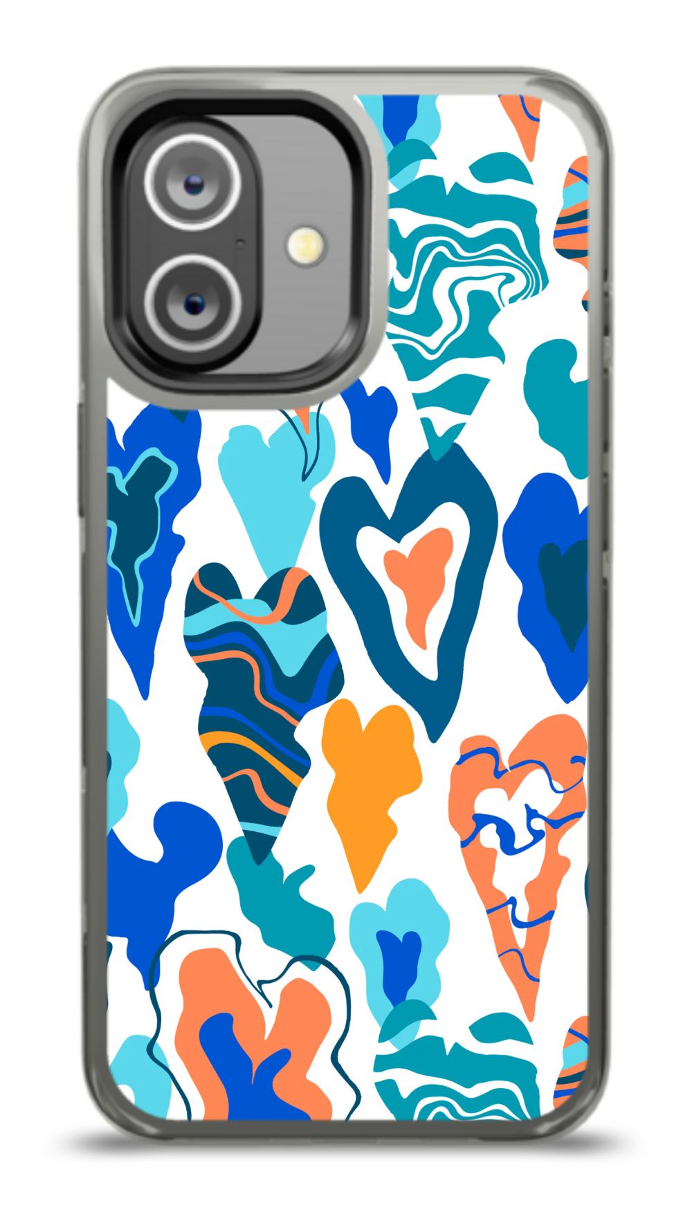 Colorful Abstract Hearts Phone Case