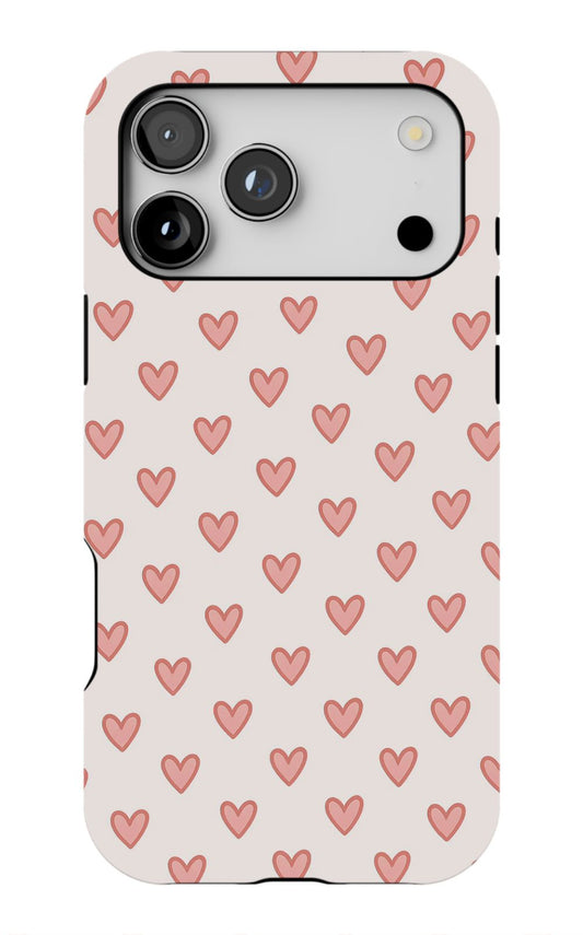 Heart Pattern Aesthetic Phone Case
