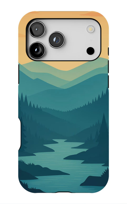Aesthetic Mountain Sunset Phone Case