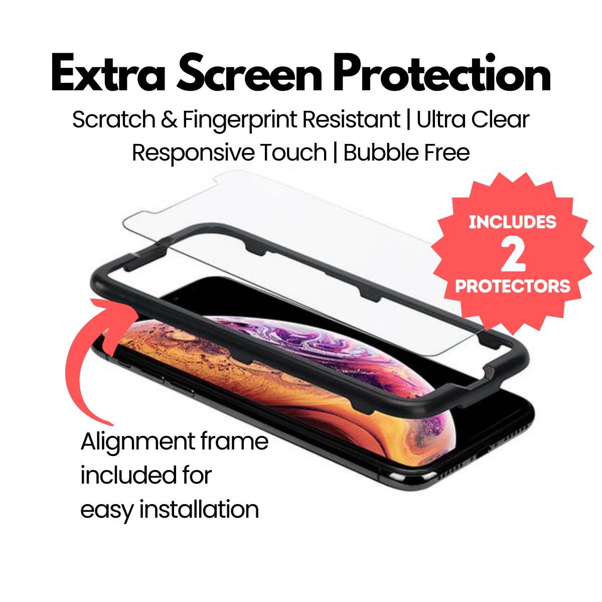 Tempered Glass Screen Protector (2-Pack)