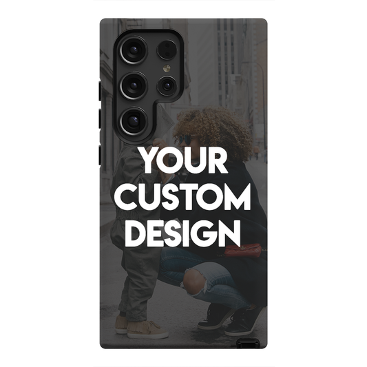 Custom Samsung Galaxy case with personalized photo design - fits all Galaxy models