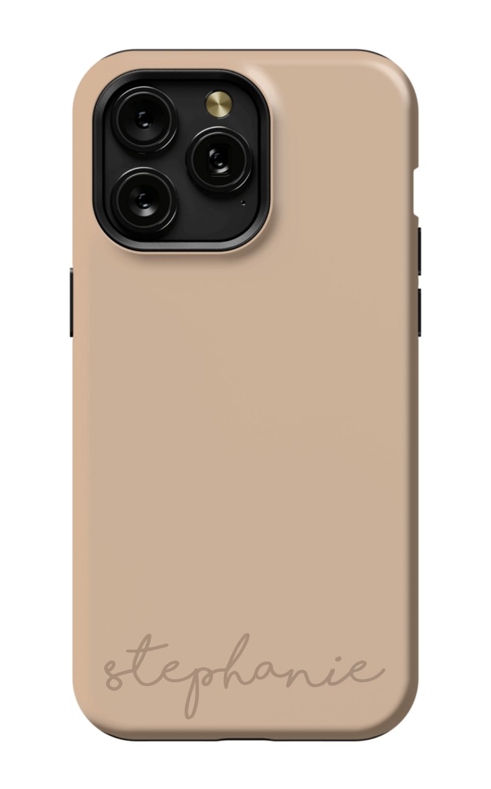 Nude Tan Monogram Phone Case