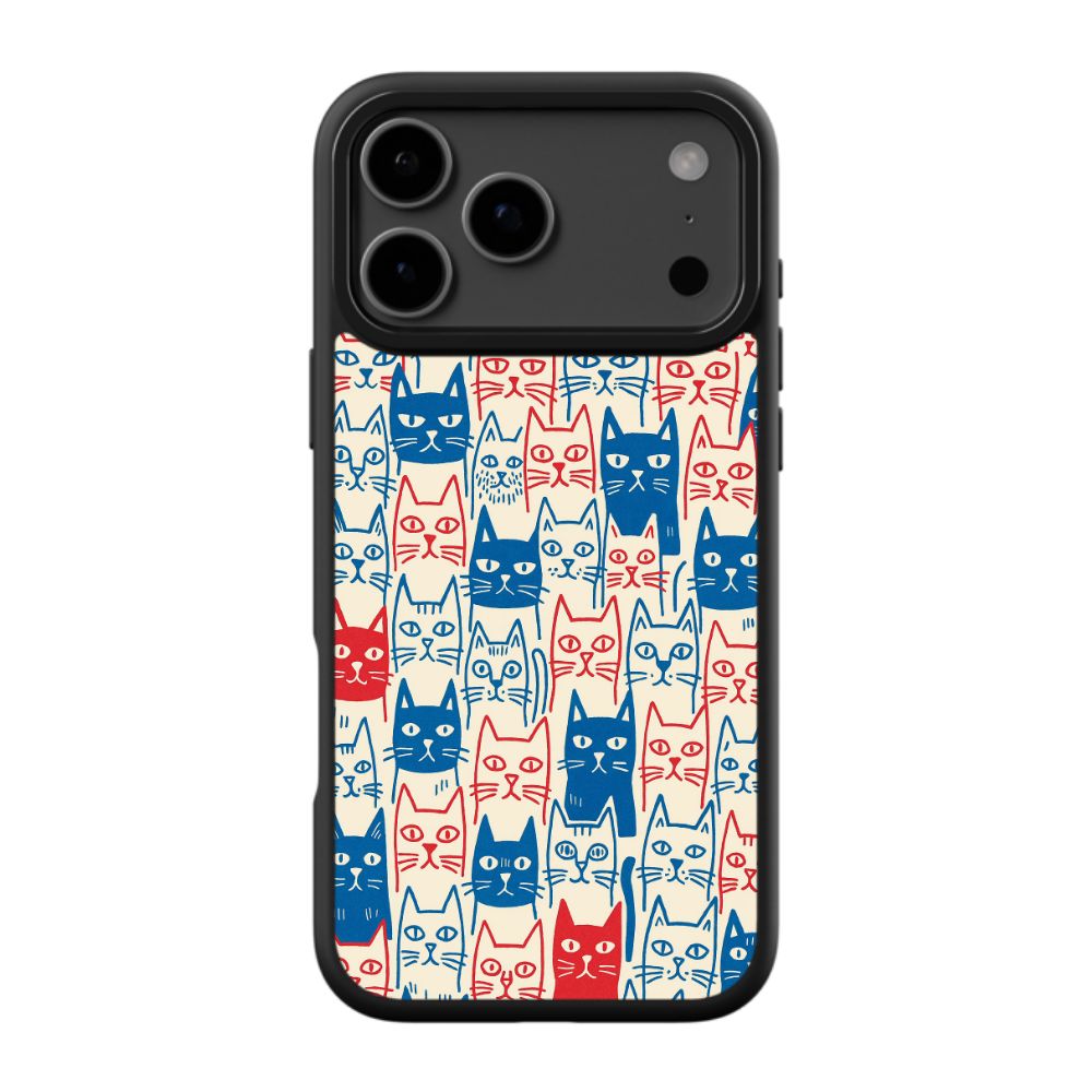 Aesthetic Cat Pattern Cute Slim Phone Case