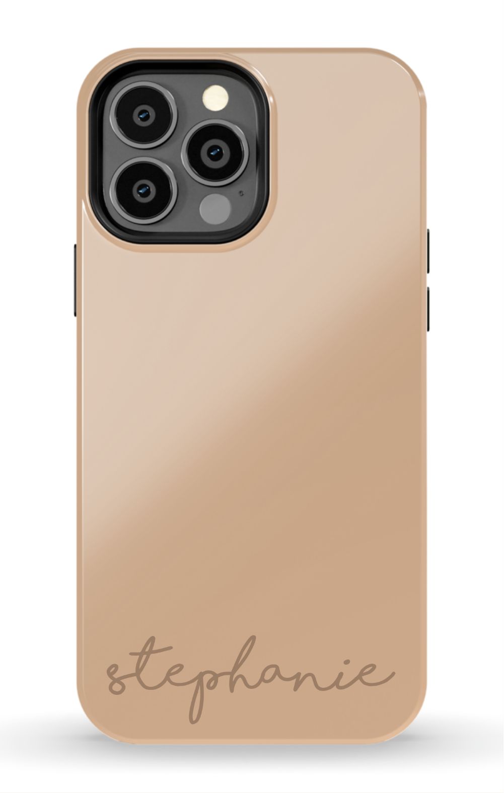 Nude Tan Monogram Phone Case