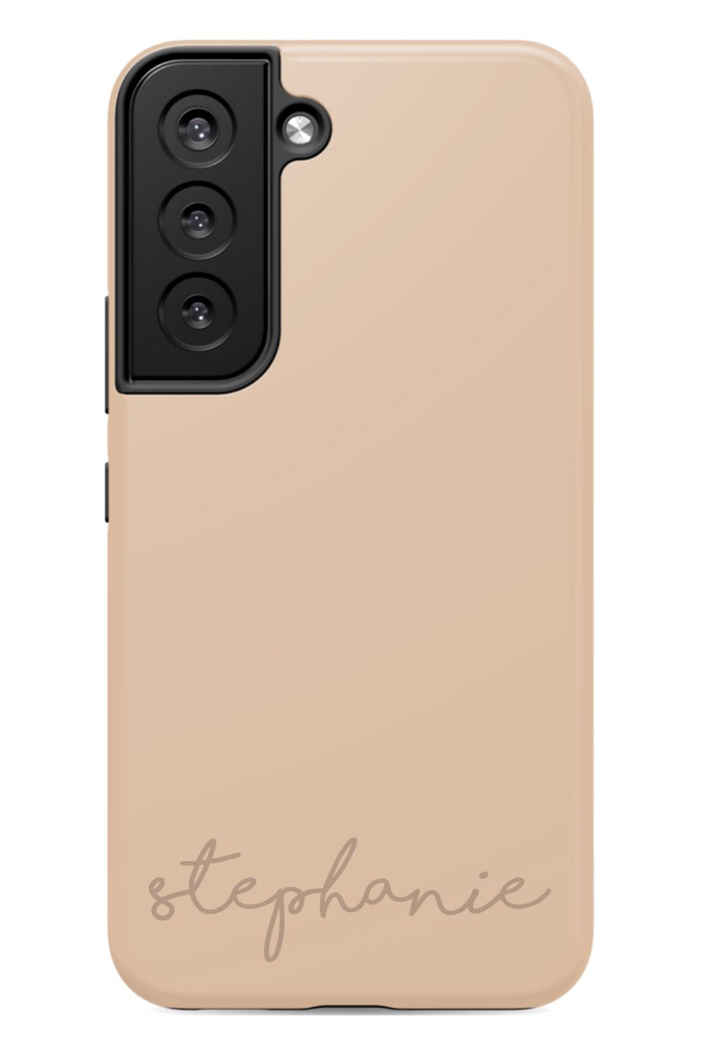 Nude Tan Monogram Phone Case