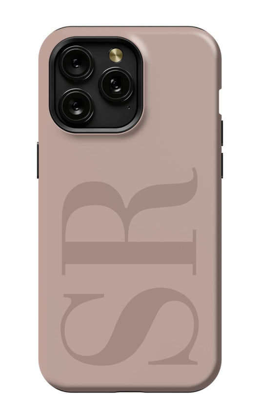 Custom Initials Personalized Nude Phone Case