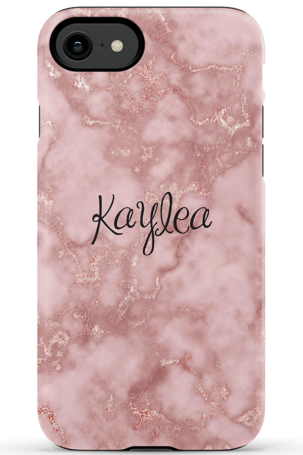 Personalized Pink Marble Phone Case