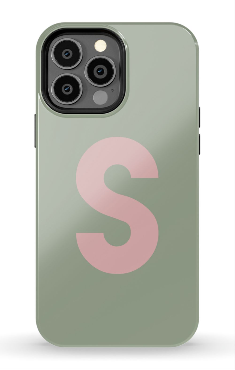 Nude Green Monogram Phone Case