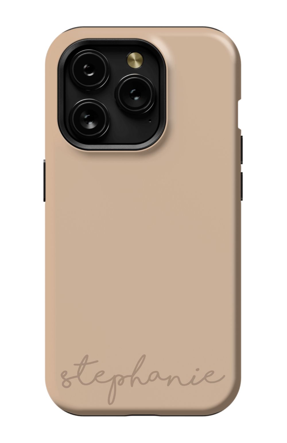 Nude Tan Monogram Phone Case