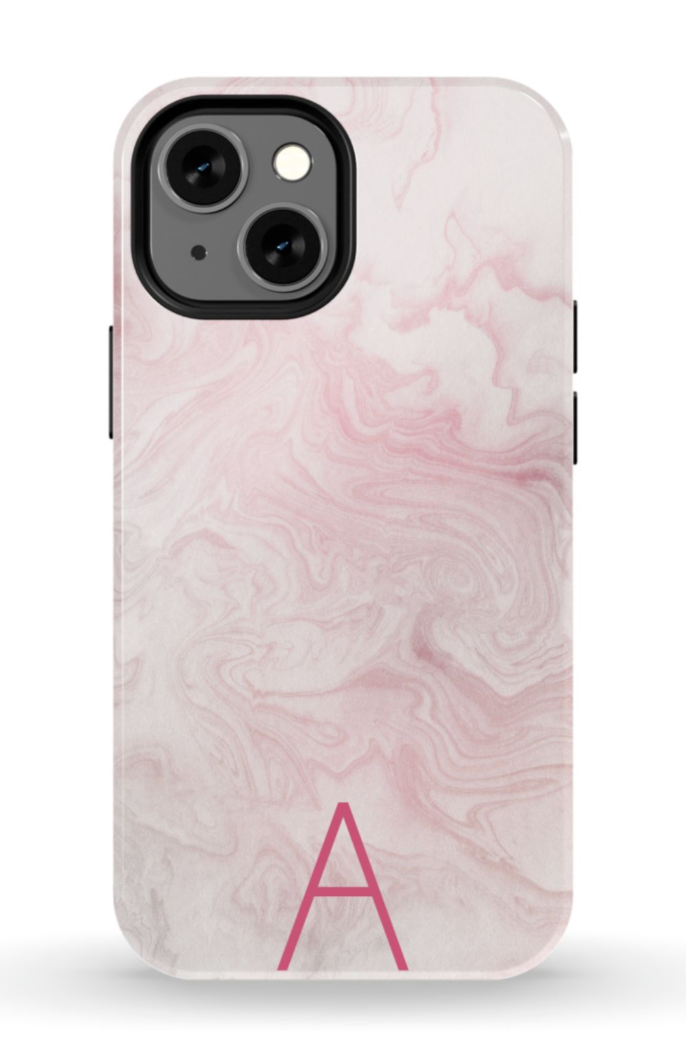 Pink Waves Monogram Phone Case