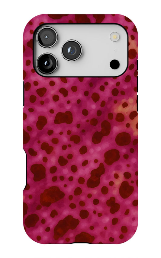 Vibrant Pink Spotted Phone Case
