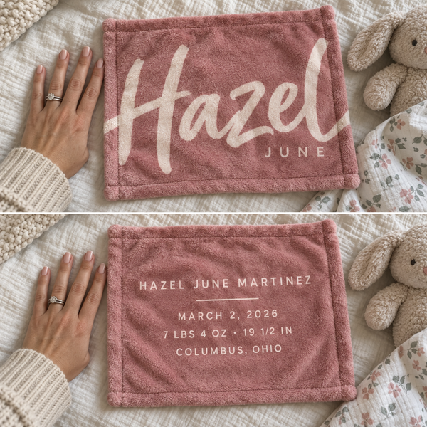 Twins and Siblings design idea for a lovey blanket