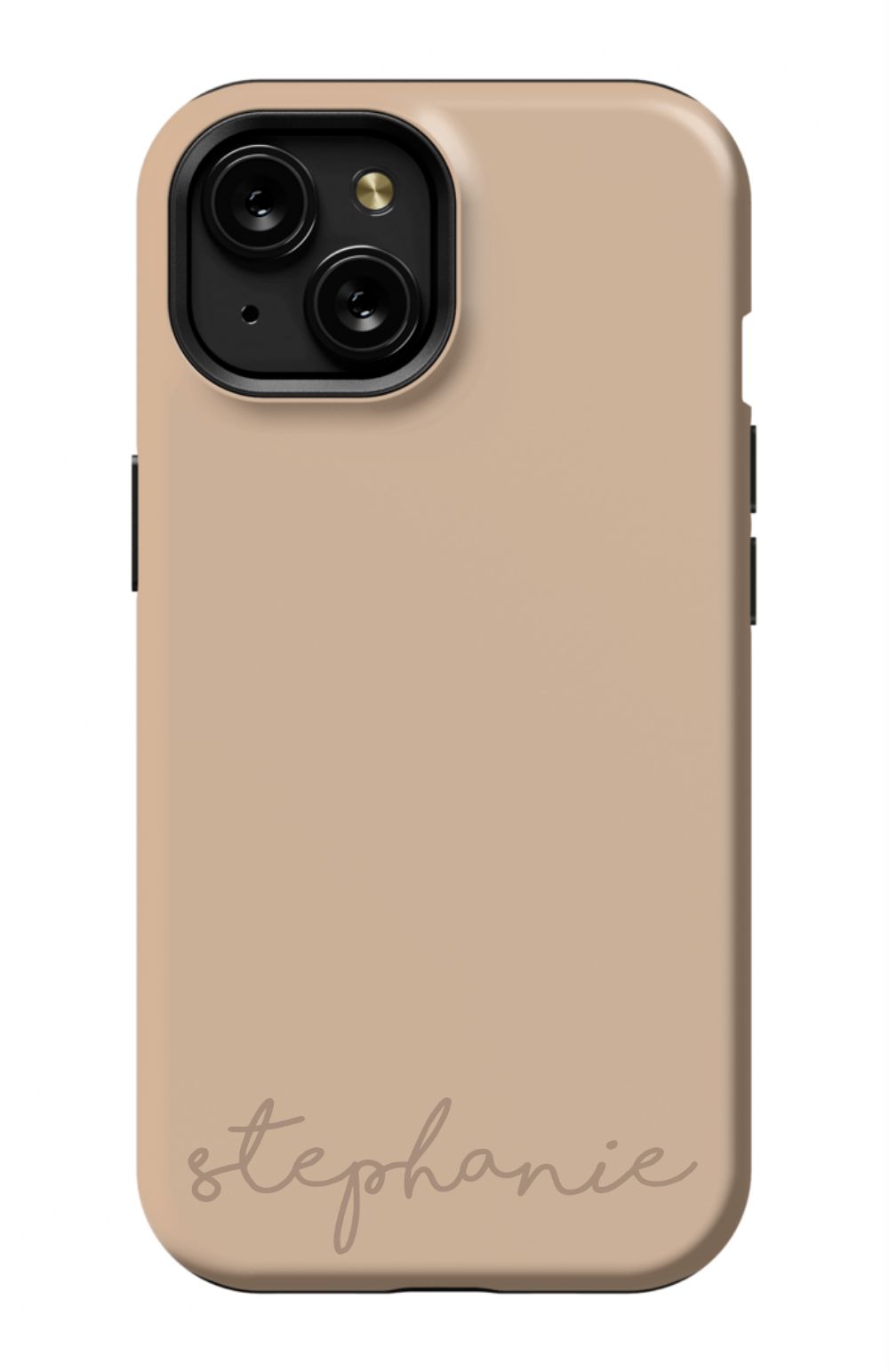 Nude Tan Monogram Phone Case