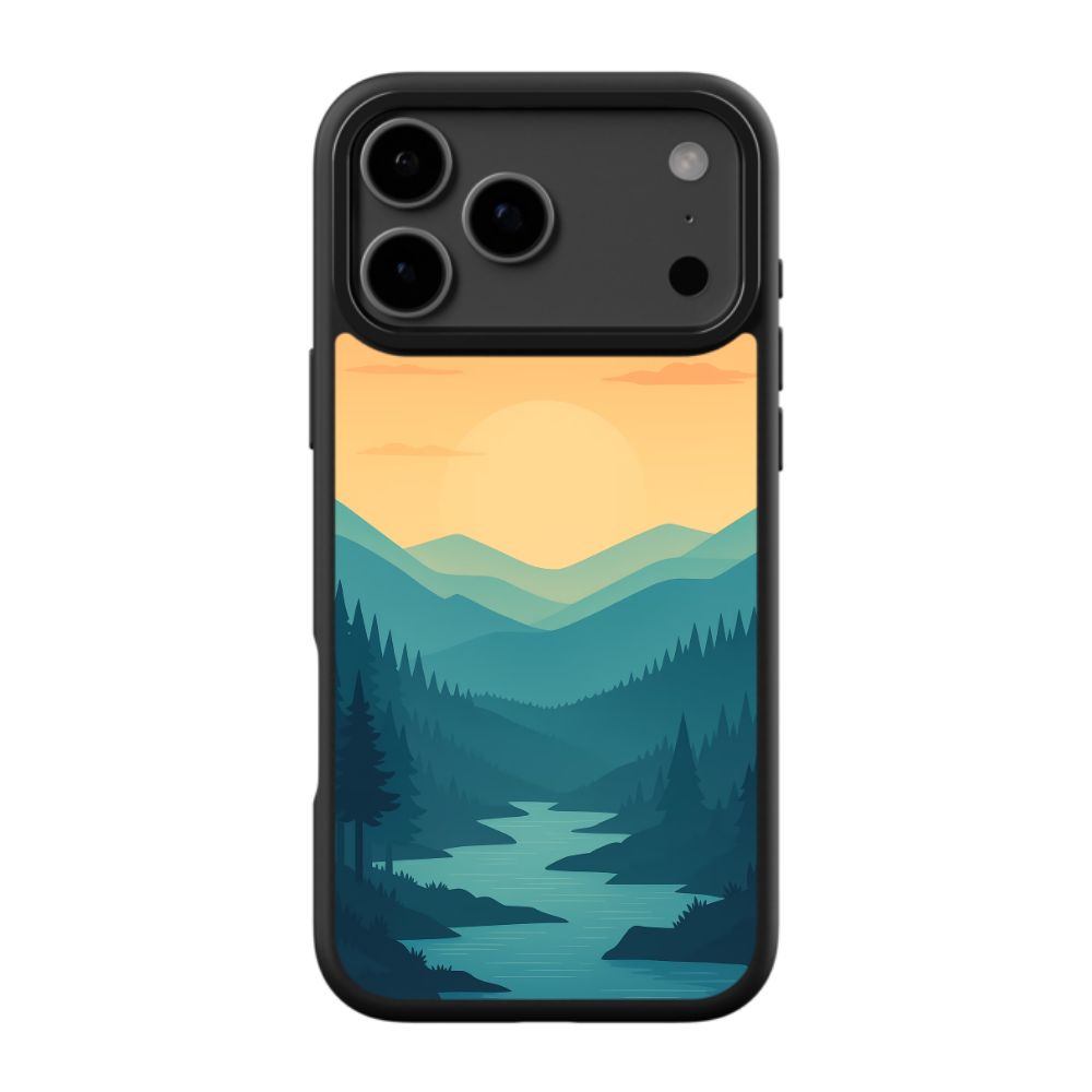 Aesthetic Mountain Sunset Phone Case