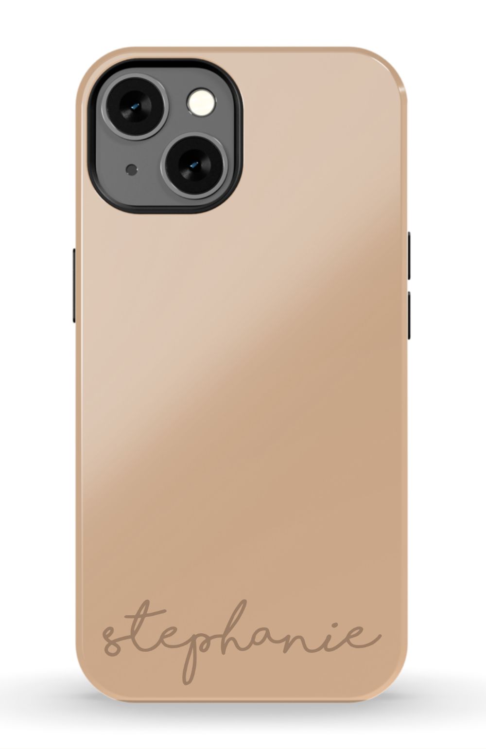 Nude Tan Monogram Phone Case