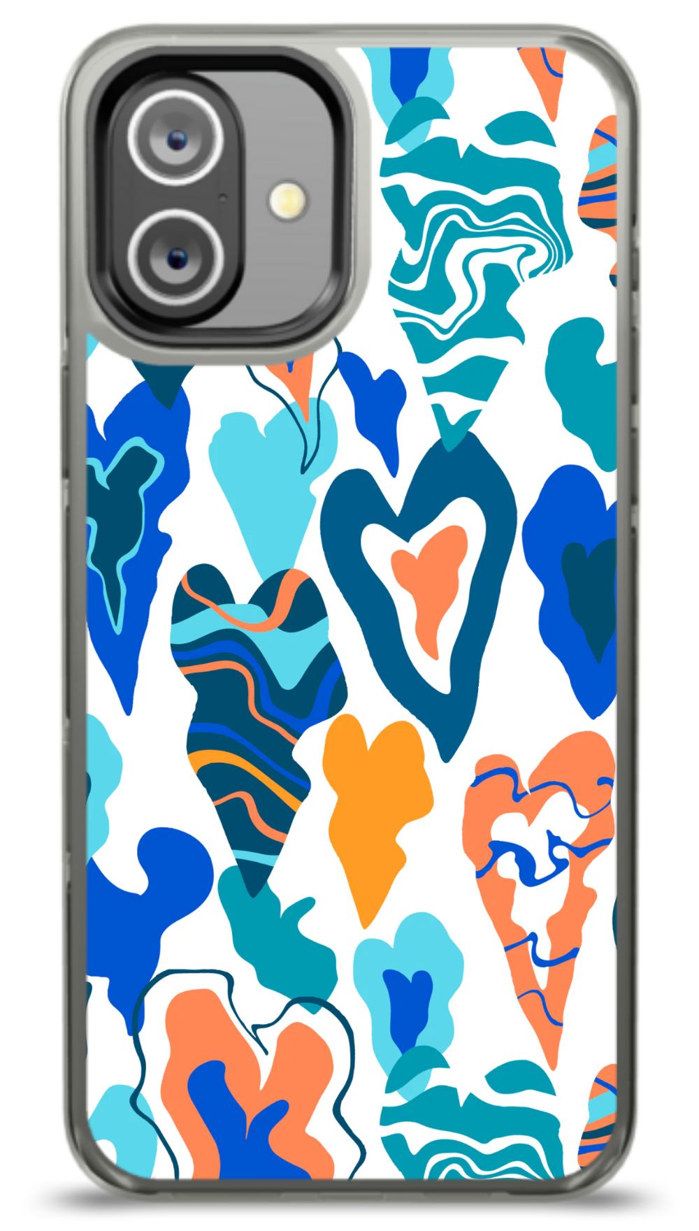 Colorful Abstract Hearts Phone Case