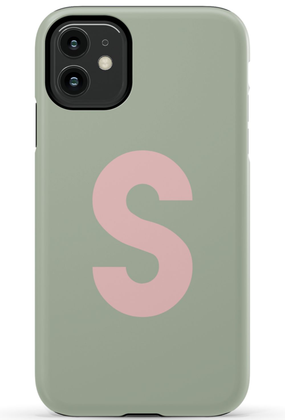 Nude Green Monogram Phone Case