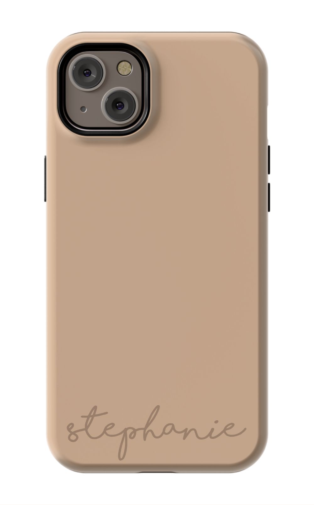 Nude Tan Monogram Phone Case