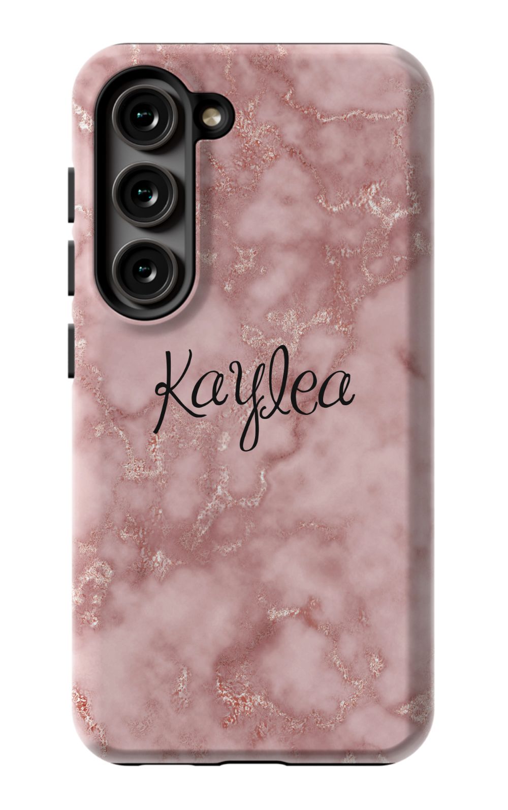 Personalized Pink Marble Phone Case