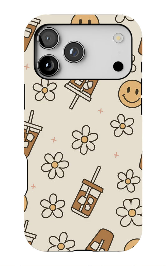 Cute Floral Smiley Phone Case
