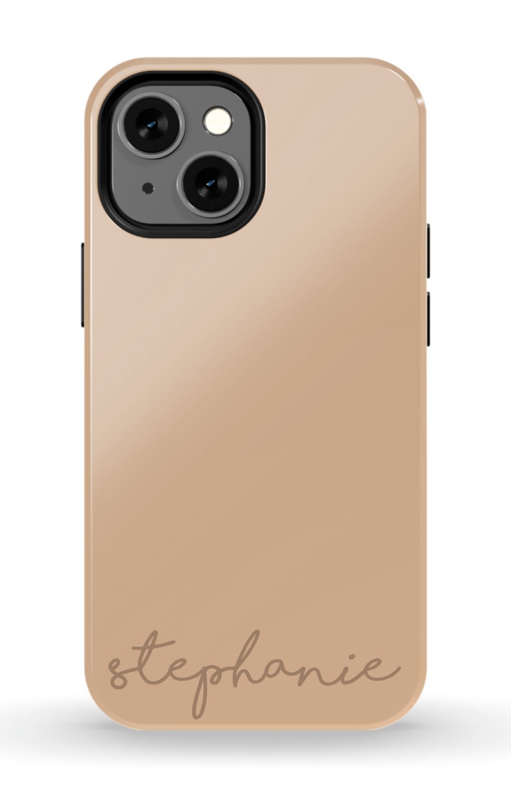 Nude Tan Monogram Phone Case