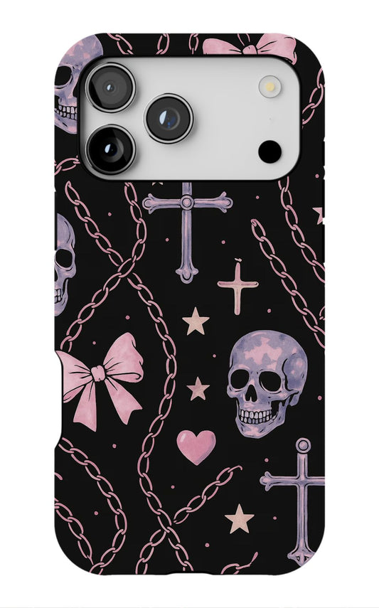Edgy Skull & Chains Phone Case