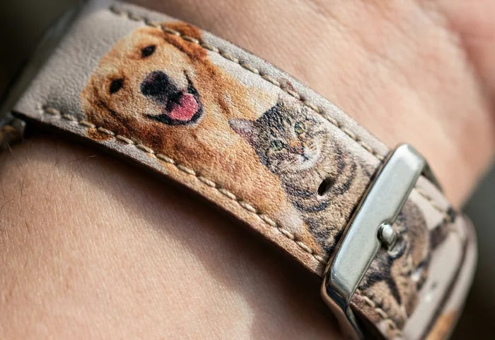 Noblur Watch Bands Leather Print - Custom Envy