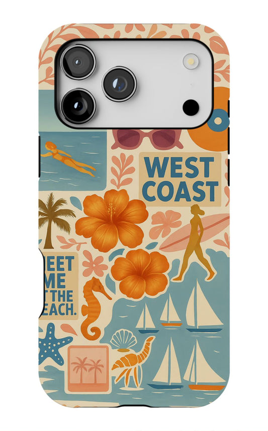 Beach Vibes West Coast Phone Case