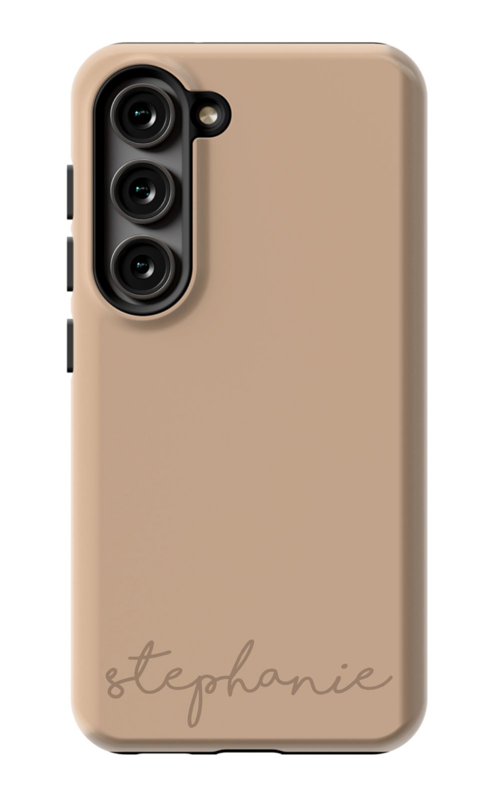 Nude Tan Monogram Phone Case