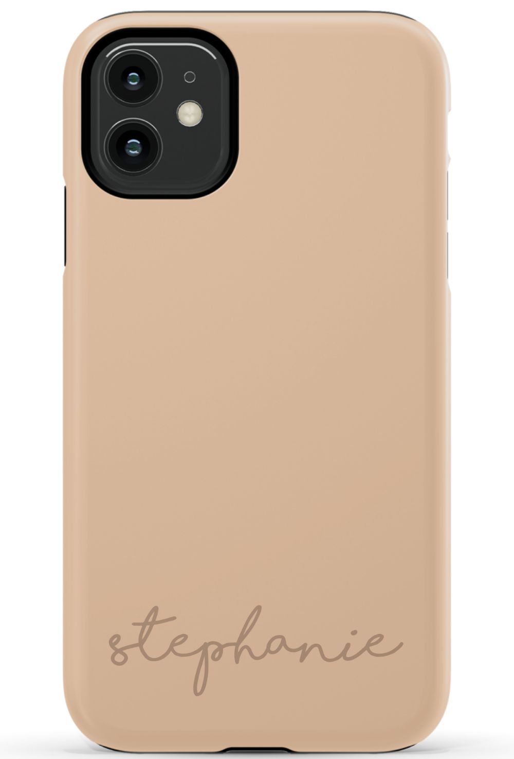 Nude Tan Monogram Phone Case