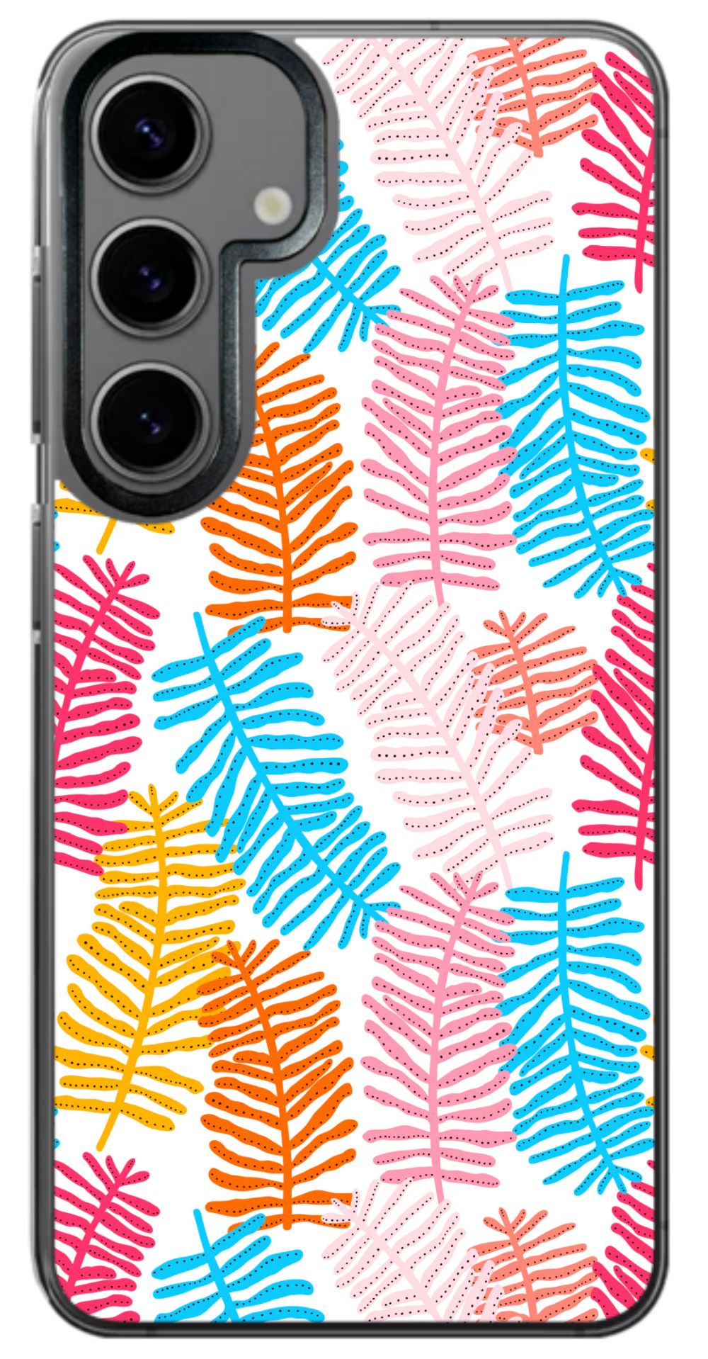 Colorful Fern Pattern Phone Case