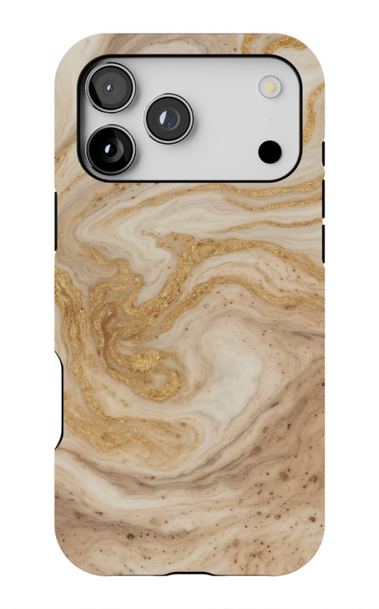 Chic Marble Gold Swirl Phone Case