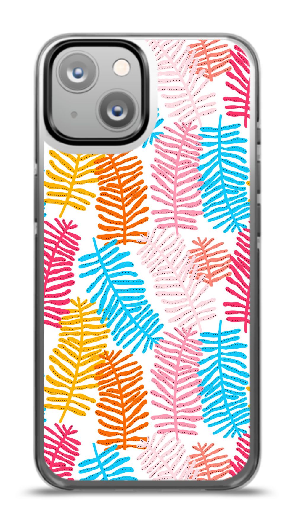 Colorful Fern Pattern Phone Case