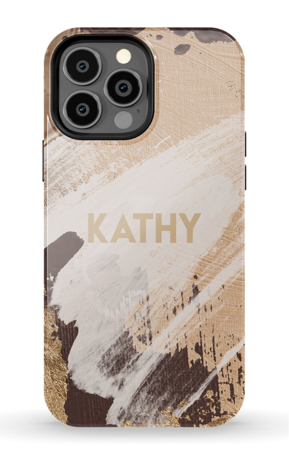 Personalized Beige Paint Phone Case