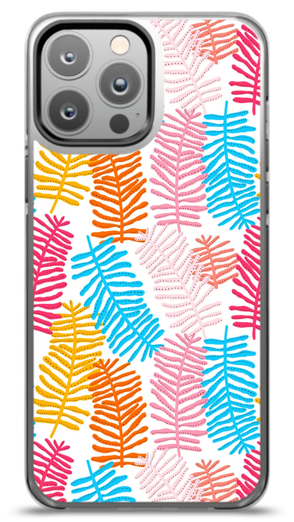 Colorful Fern Pattern Phone Case