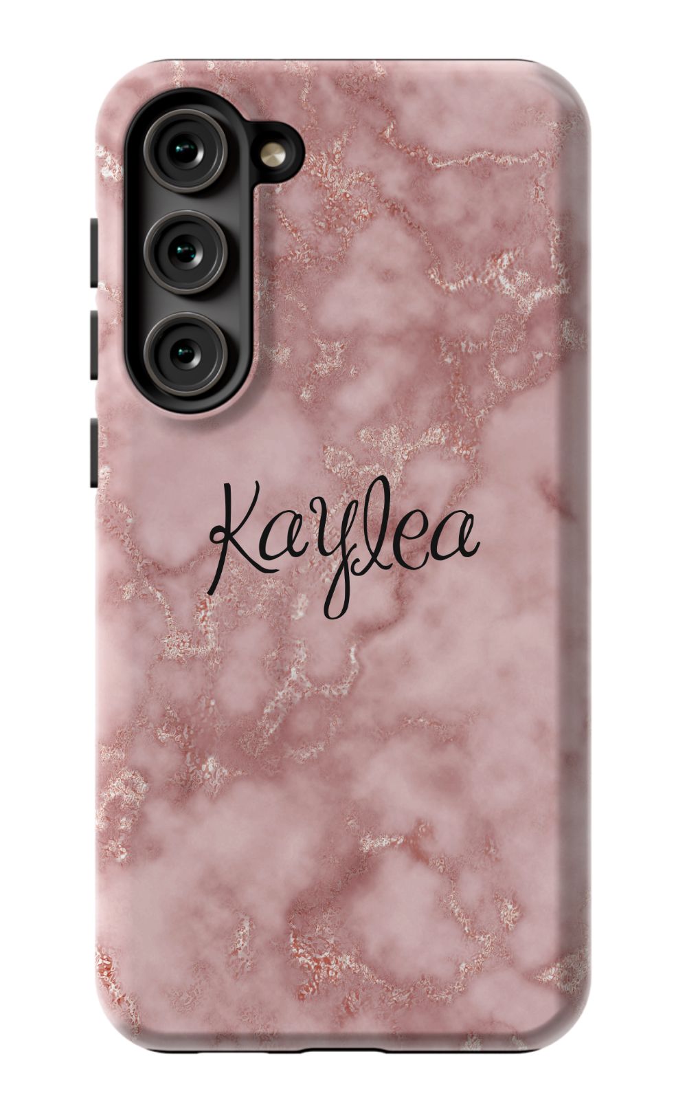 Personalized Pink Marble Phone Case
