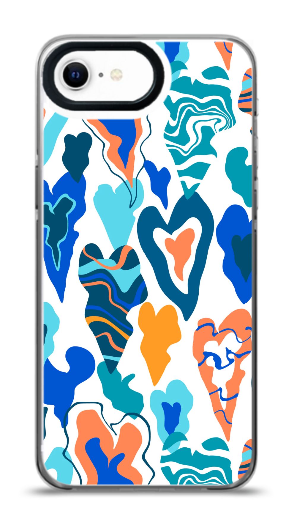 Colorful Abstract Hearts Phone Case