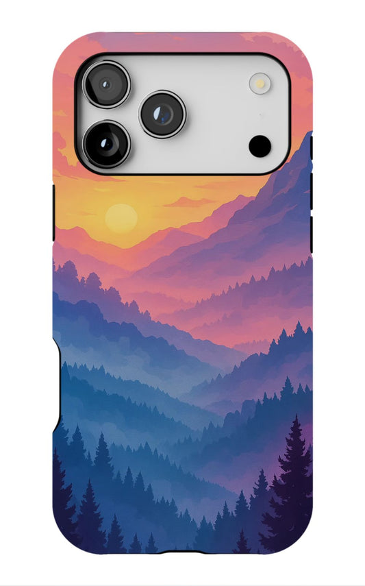 Sunset Mountain Aesthetic Phone Case