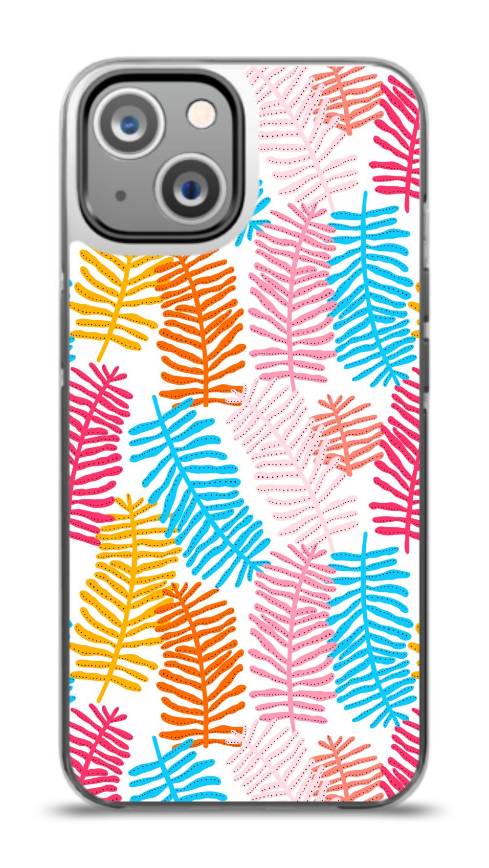 Colorful Fern Pattern Phone Case