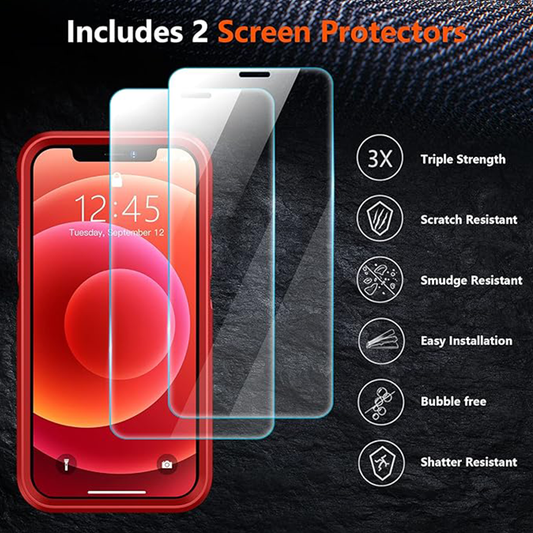 Tempered Glass Screen Protector (2-Pack)
