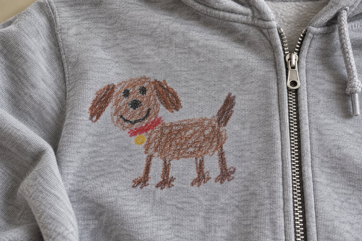 Close-up of a Custom Envy print showing sharp photo detail edge to edge