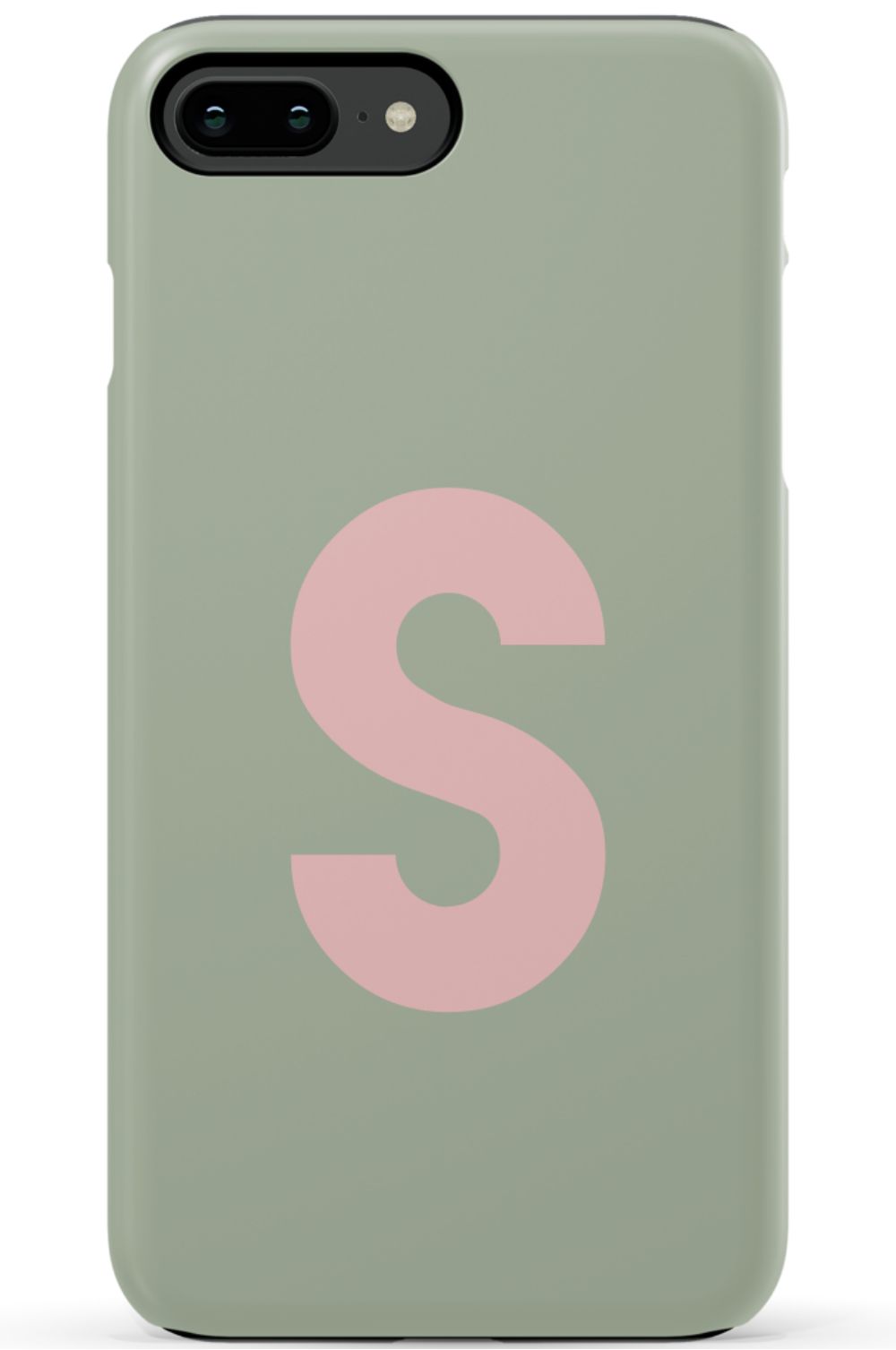 Nude Green Monogram Phone Case